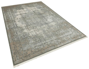 Aura Anthracite Bamboo Woven Modern Living Room Rug 2891
