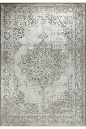 Aura Anthracite Bamboo Woven Modern Living Room Rug 2891
