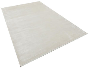 Aura Cream Bamboo Woven Modern Living Room Rug 2832