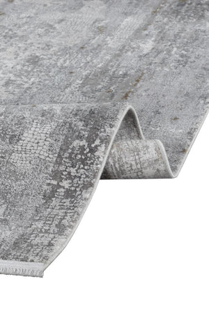 Aura Gray Bamboo Woven Modern Living Room Rug 2811