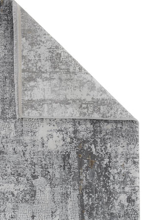 Aura Gray Bamboo Woven Modern Living Room Rug 2811