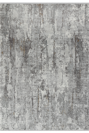 Aura Gray Bamboo Woven Modern Living Room Rug 2811