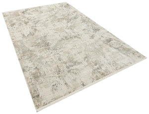 Aura Gray Bamboo Woven Modern Living Room Rug 2851