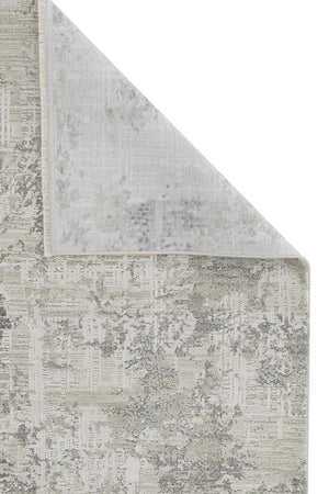 Aura Gray Bamboo Woven Modern Living Room Rug 2851