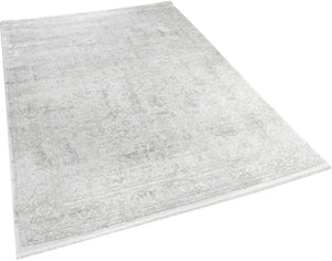 Aura Gray Bamboo Woven Modern Living Room Rug 2871