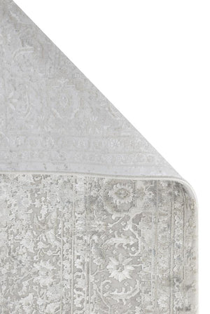 Aura Gray Bamboo Woven Modern Living Room Rug 2871