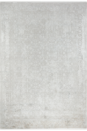 Aura Gray Bamboo Woven Modern Living Room Rug 2871