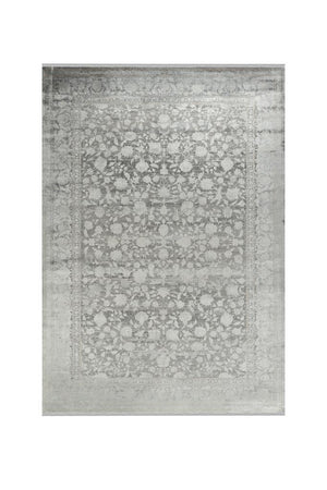 Aura Gray Bamboo Woven Modern Living Room Rug 2881