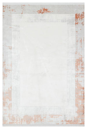 Caliente Copper Viscose Woven Modern Living Room Rug 4933