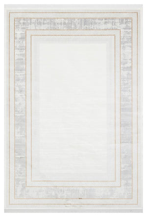 Caliente Gold Viscose Woven Modern Living Room Rug 4922