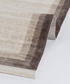 Calista Beige Viscose Woven Modern Living Room Rug 1742