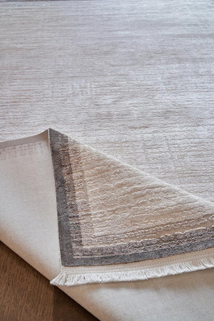 Calista Beige Viscose Woven Modern Living Room Rug 1742