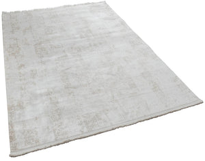 Calista Cream Viscose Woven Modern Living Room Rug 1762