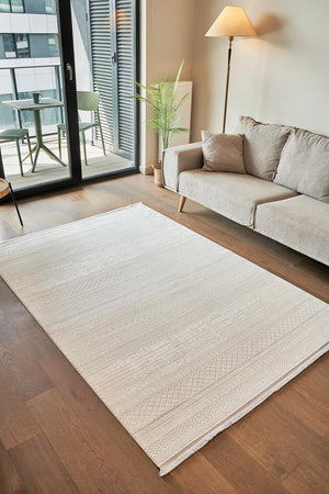 Calista Gray Viscose Woven Modern Living Room Rug 1721