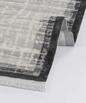 Calista Gray Viscose Woven Modern Living Room Rug 1741