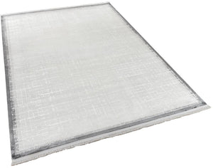 Calista Gray Viscose Woven Modern Living Room Rug 1741