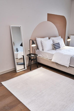 Calista Gray Viscose Woven Modern Living Room Rug 1751