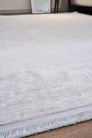 Calista Gray Viscose Woven Modern Living Room Rug 1751