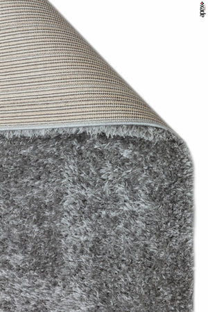 Cosy Dark Grey Shaggy Thick Plush Rug 9903