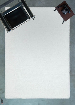 Cosy White Shaggy Thick Plush Rug 9901