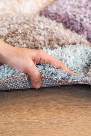 Florida Multi Shaggy Thick Plush Rug 5211