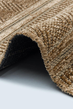 Gloria Jute Scandinavian Patterned Beige Kilim Rug 4002