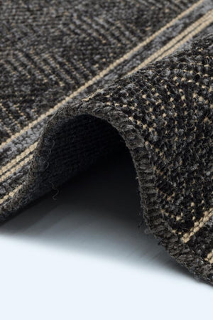 Gloria Jute Scandinavian Patterned Grey Kilim Rug 4004