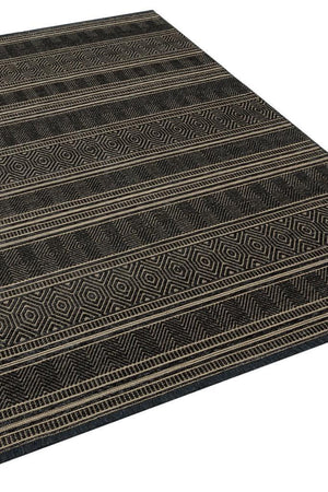 Gloria Jute Scandinavian Patterned Grey Kilim Rug 4004
