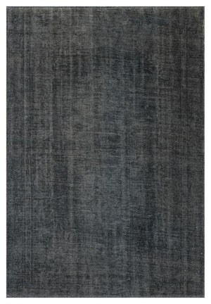 Gravity Gray Thin Rug With Washable Fringes 2308