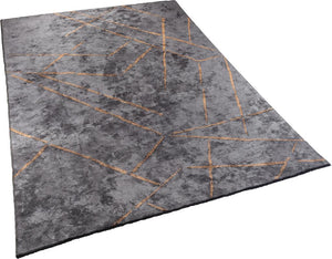 Hare Premium Modern Shiny Textured Area Rug 1311