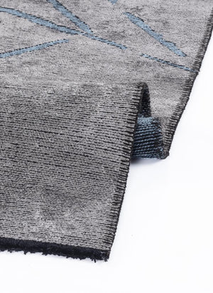 Hare Premium Modern Shiny Textured Area Rug 1312