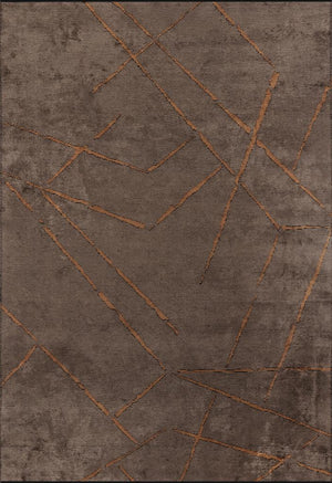 Hare Premium Modern Shiny Textured Area Rug 1313