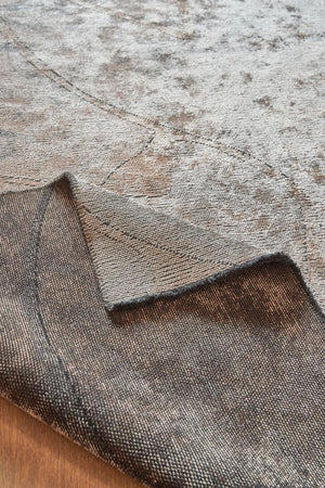 Hare Premium Modern Shiny Textured Area Rug 1322