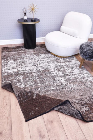 Hare Unique Modern Shiny Textured Area Rug 1412