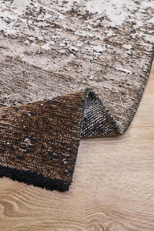 Hare Unique Modern Shiny Textured Area Rug 1412