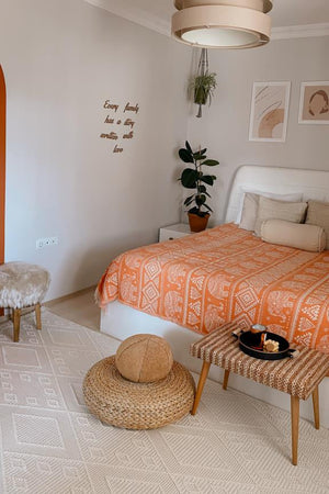 Havana Scandinavian and Embossed Patterned Fringed Area Rug 8561