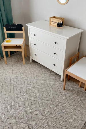 Havana Scandinavian and Embossed Patterned Fringed Area Rug 8571