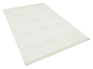 Havana Scandinavian and Embossed Patterned Fringed Area Rug 8591