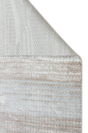 Heriz Bamboo Woven Ethnic Patterned Gray Area Rug 8218