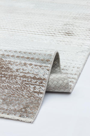 Heriz Bamboo Woven Ethnic Patterned Gray Area Rug 8218