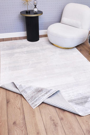 Heriz Bamboo Woven Ethnic Patterned Gray Area Rug 8218