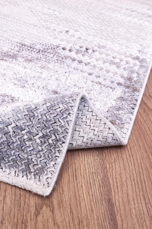 Heriz Bamboo Woven Ethnic Patterned Gray Area Rug 8218