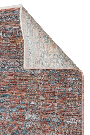 Heriz Bamboo Woven Ethnic Patterned Red Area Rug 8214