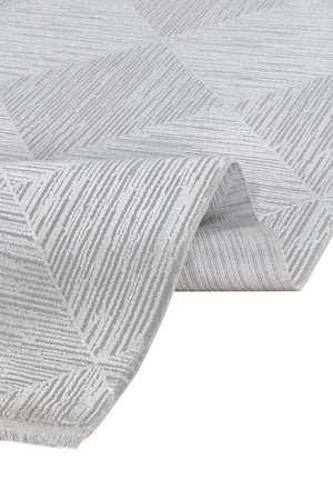 Lima Modern Pattern Gray Living Room Rug 6242