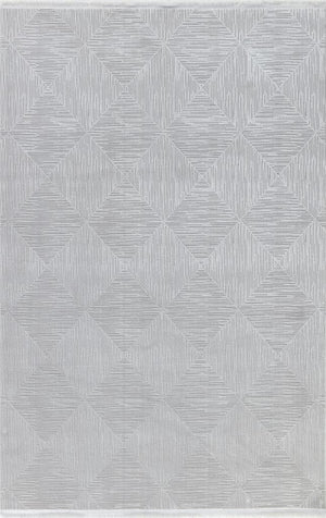 Lima Modern Pattern Gray Living Room Rug 6242