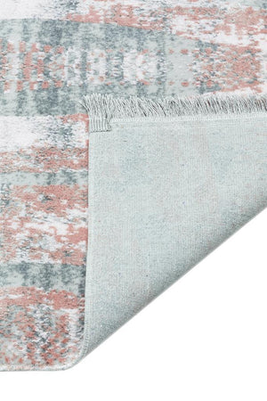 Lucca Washable Thin Powder Kitchen Rug with Non-Slip Base 6013