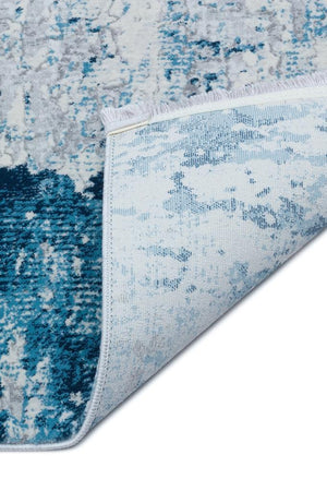 Luxia Modern Pattern Blue Living Room Rug 8603
