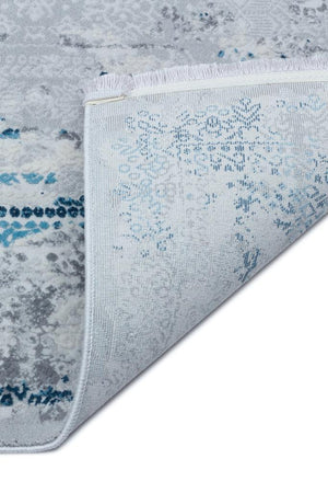 Luxia Modern Pattern Blue Living Room Rug 8612