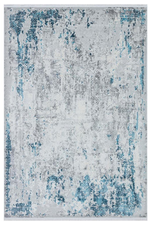 Luxia Modern Pattern Blue Living Room Rug 8612