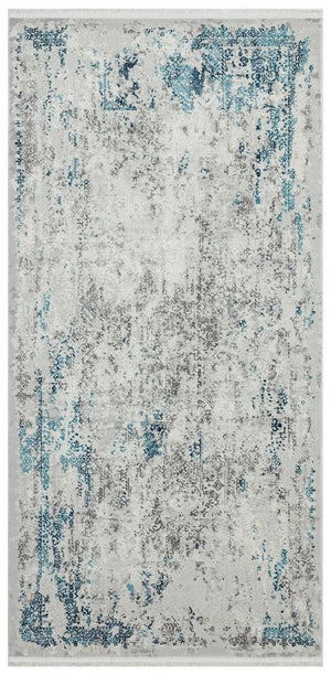 Luxia Modern Pattern Blue Living Room Rug 8612